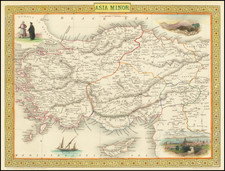 Turkey and Turkey & Asia Minor Map By John Tallis