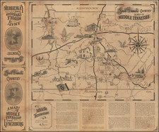 Tennessee and Pictorial Maps Map By Anonymous