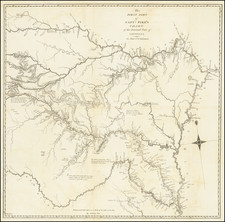 Louisiana, Arkansas, Texas, Kansas, Missouri, Nebraska and Oklahoma & Indian Territory Map By Zebulon Montgomery Pike