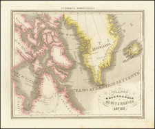 Polar Maps, Iceland and Canada Map By Francesco Marmocchi