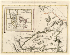 Florida, Midwest and Canada Map By Antonio Zatta