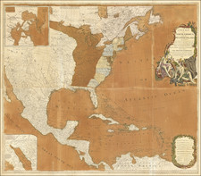 United States and North America Map By Robert Sayer  &  John Bennett