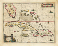Florida, Cuba, Hispaniola and Bahamas Map By Jan Jansson