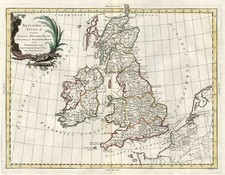 Europe and British Isles Map By Antonio Zatta