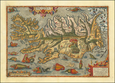 Iceland Map By Abraham Ortelius