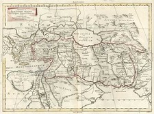 Europe, Mediterranean, Asia, Central Asia & Caucasus, Middle East and Turkey & Asia Minor Map By Antonio Zatta