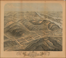 Iowa Map By Albert Ruger  &  J.J. Stoner