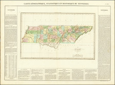 Tennessee Map By Jean Alexandre Buchon