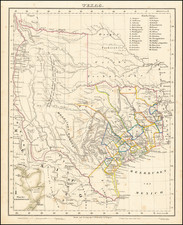 Texas Map By Carl Flemming