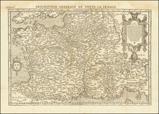 France Map By Francois De Belleforest