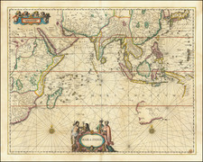 Indian Ocean, China, Japan, Korea, India, Southeast Asia, Philippines, Other Islands, Central Asia & Caucasus, Middle East, West Africa and Australia Map By Jan Jansson