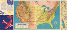 United States and Pictorial Maps Map By Gousha Company