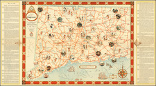 Connecticut and Pictorial Maps Map By John Held