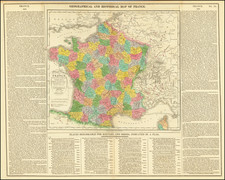 France Map By C.V. Lavoisne