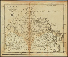 Virginia Map By Joseph Scott