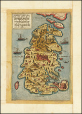 Malta Map By Giovanni Francesco Camocio