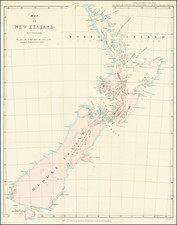 New Zealand Map By John Arrowsmith