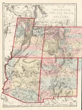 Southwest and Rocky Mountains Map By J. David Williams