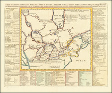 Midwest, Michigan, Minnesota, Wisconsin, Plains, Canada and Western Canada Map By Henri Chatelain