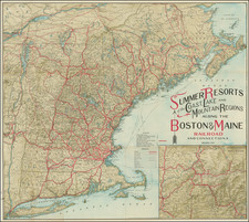 New England, Connecticut, Maine, Massachusetts, New Hampshire, Rhode Island and Vermont Map By Matthews-Northrup & Co.