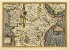 Africa, East Africa and West Africa Map By Jodocus Hondius