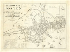 Boston Map By John Bonner / George G. Smith