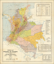 Colombia Map By National Federation of Coffee Growers of Colombia