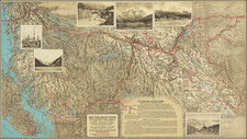 Alaska, Pictorial Maps and Canada Map By Canadian National Railway