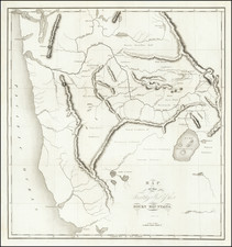 Pacific Northwest, Oregon, Washington and California Map By Benjamin L.E. Bonneville