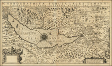 Switzerland Map By Jodocus Hondius