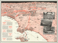 Special Sightseeing Map of Los Angeles and Vicinity By W. Calkins