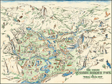 Pictorial Maps and Yosemite Map By C. Barnes