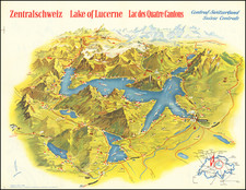 Switzerland and Pictorial Maps Map By Martin Peikert