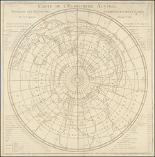 Polar Maps, Australia and Oceania Map By Jacques Nicolas Bellin / James Cook