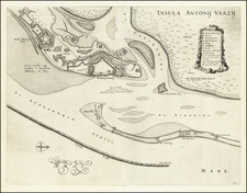 Brazil Map By Johannes Blaeu / Georg Marcgraf