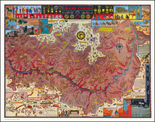 Southwest, Arizona, Nevada and Pictorial Maps Map By Jo Mora