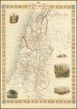 Holy Land Map By John Tallis