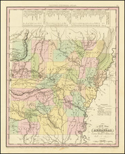 Arkansas Map By Henry Schenk Tanner