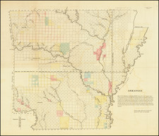 Arkansas Map By General Land Office
