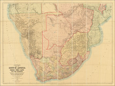 South Africa Map By J.C. Juta / Edward Stanford