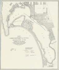 San Diego Map By A. F. Crowell