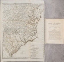 Southeast, Rare Books and American Revolution Map By Banastre Tarleton