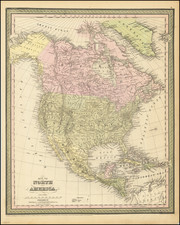 North America Map By Thomas, Cowperthwait & Co.