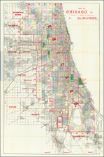 Chicago Map By Rufus Blanchard