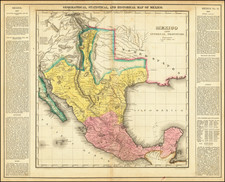 Texas, Plains, Southwest, Colorado, Utah, New Mexico, Rocky Mountains, Colorado, Utah, Mexico and Baja California Map By Henry Charles Carey  &  Isaac Lea