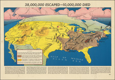 United States and Pictorial Maps Map By Russian War Relief Inc.