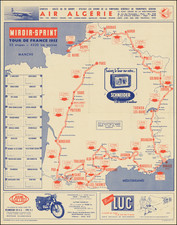 France and Pictorial Maps Map By Miroir Sprint
