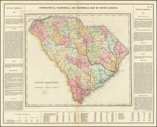 South Carolina Map By Henry Charles Carey  &  Isaac Lea