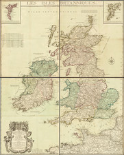 British Isles Map By Louis Charles Desnos