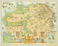 Pictorial Maps and San Francisco & Bay Area Map By Harrison Godwin